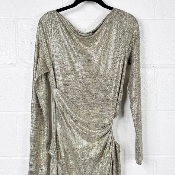 Significant Other Chloe Midi Dress Gold - Picture 8 of 9